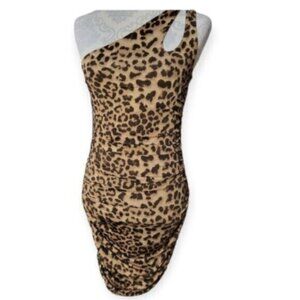 Leopard Print Bodycon Dress Sz Small